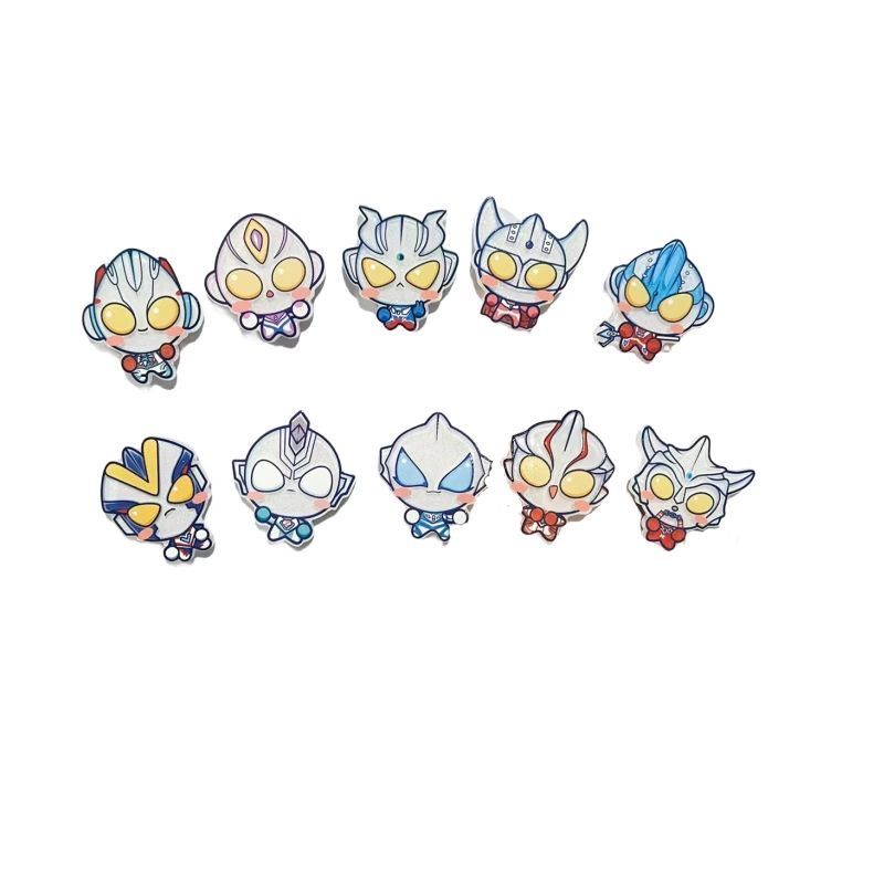 Acrylic Cosplay Prop - Magnet Kulkas Ultraman Keren Bergaya Kartun
