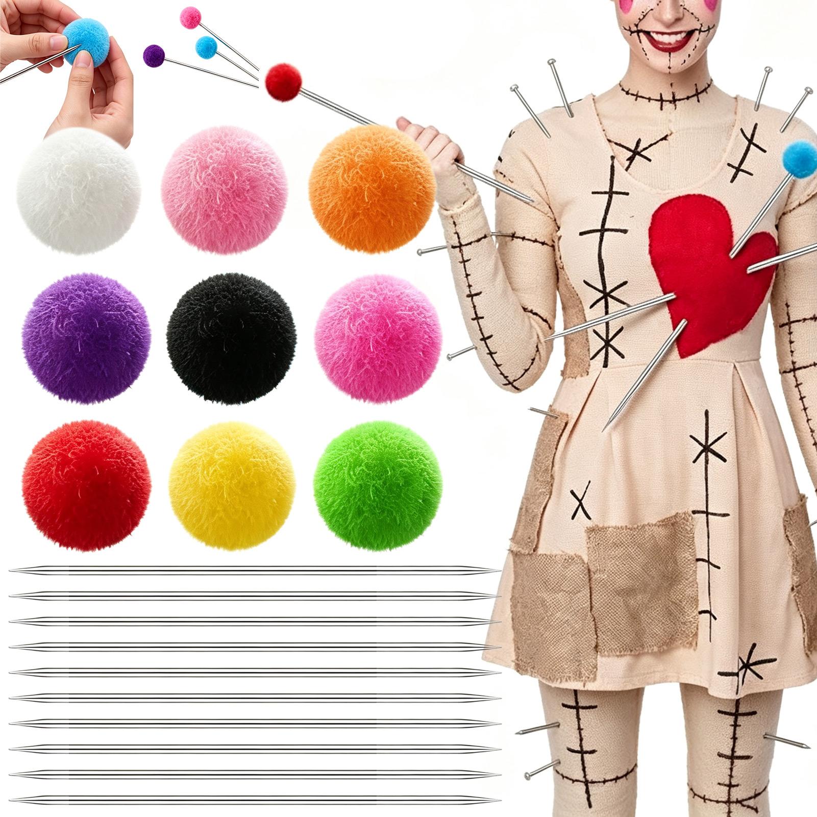 Voodoo Cosplay And Prop - 10 Set Kit Pin Boneka Voodoo
