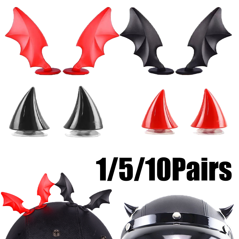 Cosplay Bat Prop - ﻿ Helm Motor Halloween dengan Dekorasi