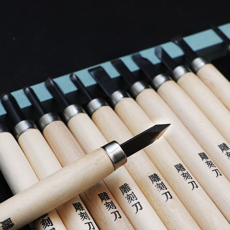 Craft Knife Set - Set Pisau Ukir, Stempel Karet Woodblock,