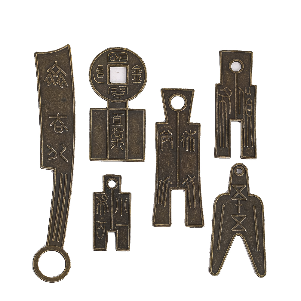 Craft Knife Set - 6 Buah/Set Koleksi Koin Pisau Tiongkok