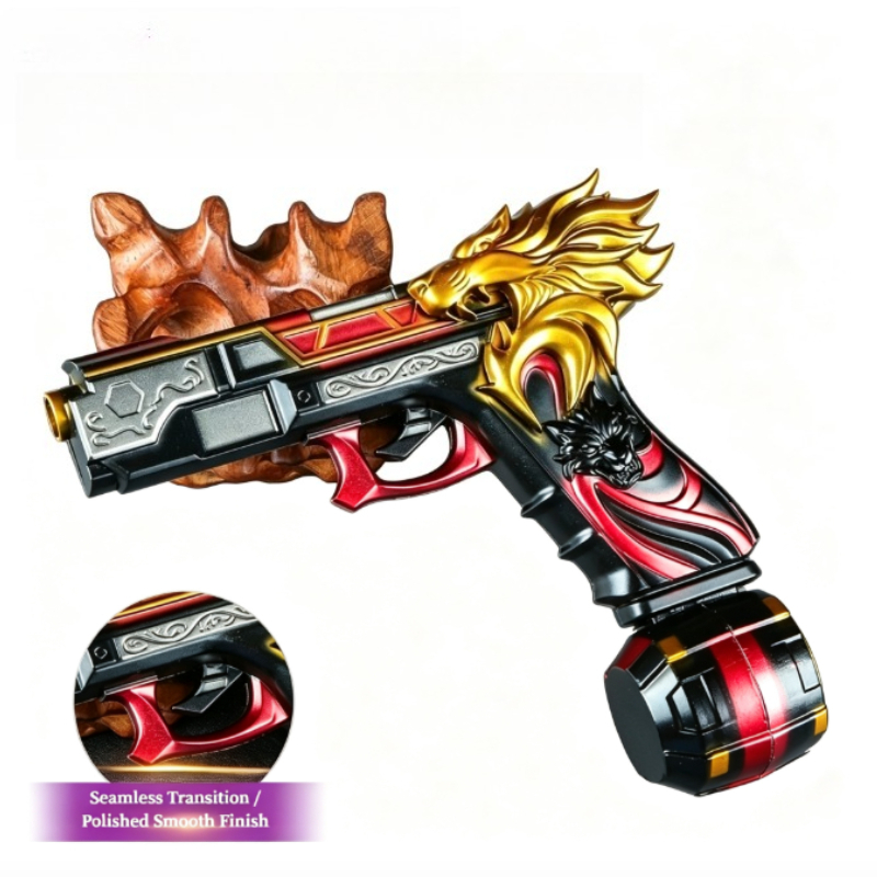 Cosplay Prop Pistol - Model Ornamen Paduan Logam, Properti Pistol