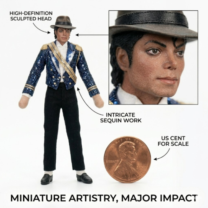 Evoker Cosplay Prop - Boneka Plush Michael Jackson Anime HOT