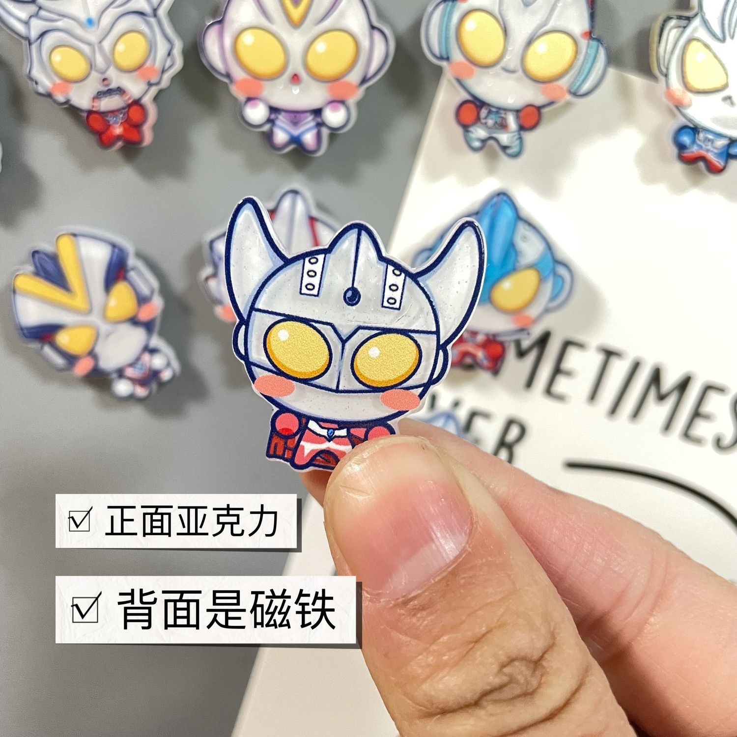 Magnet Kulkas Ultraman Keren B - Acrylic Cosplay Prop ulasan dan harga
