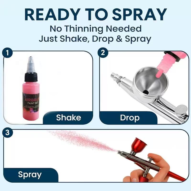 Set Pigmen Spray Gun 12/28 War - Metallic Spray Paint ulasan dan harga