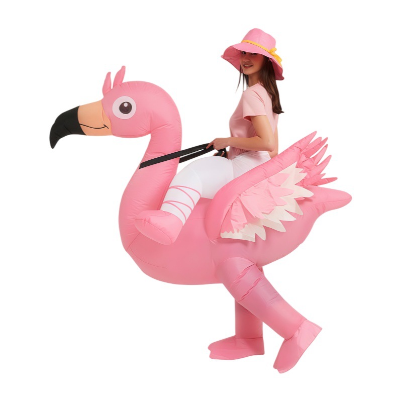 Kostum Tiup Flamingo Merah Mud - Cosplay Props ulasan dan harga