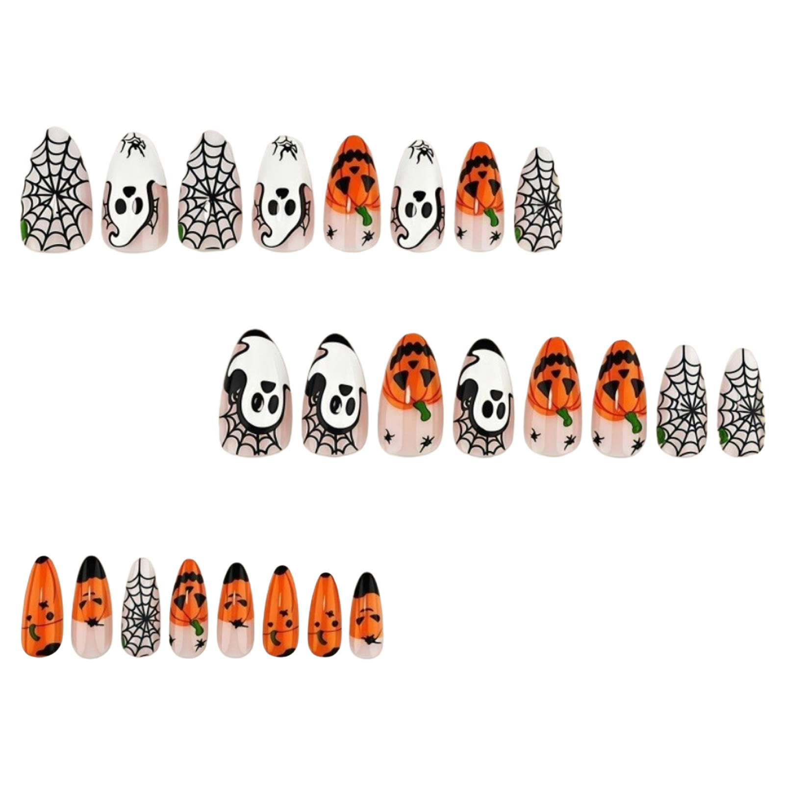 24pcs Kuku Palsu Halloween Mot - Cosplay Bat Prop ulasan dan harga
