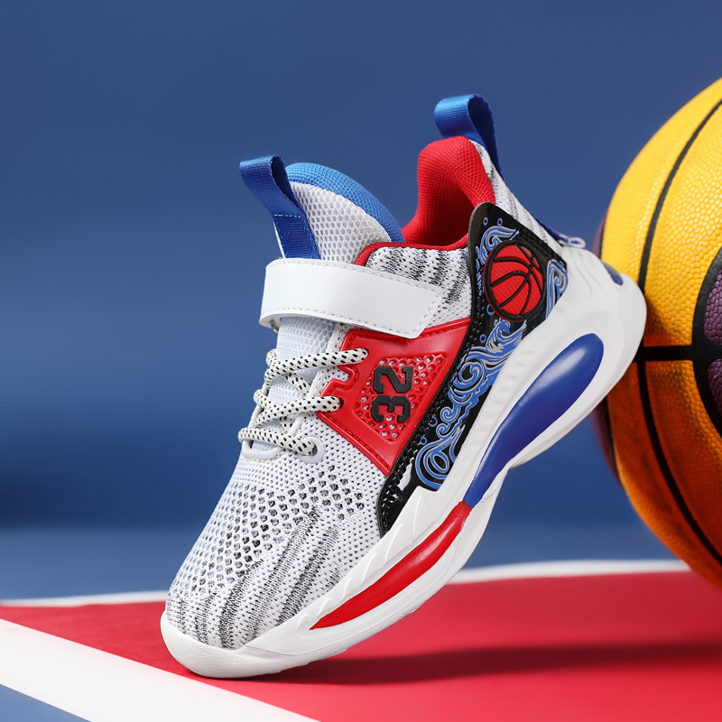 Sepasang sepatu basket anak-an - Velcro Hook Loop ulasan dan harga