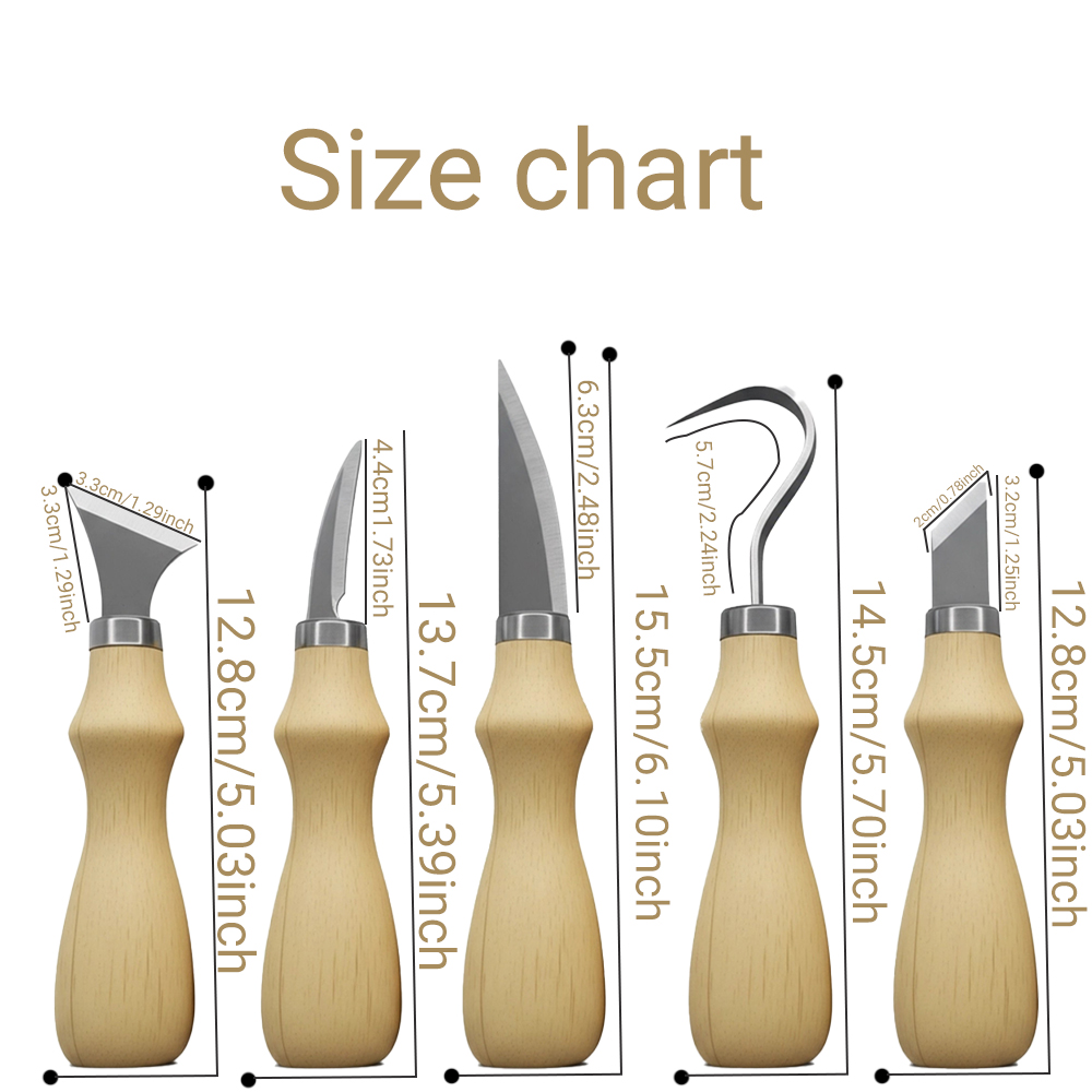 Set 5 Peralatan Ukir Kayu, Gag - Craft Knife Set ulasan dan harga
