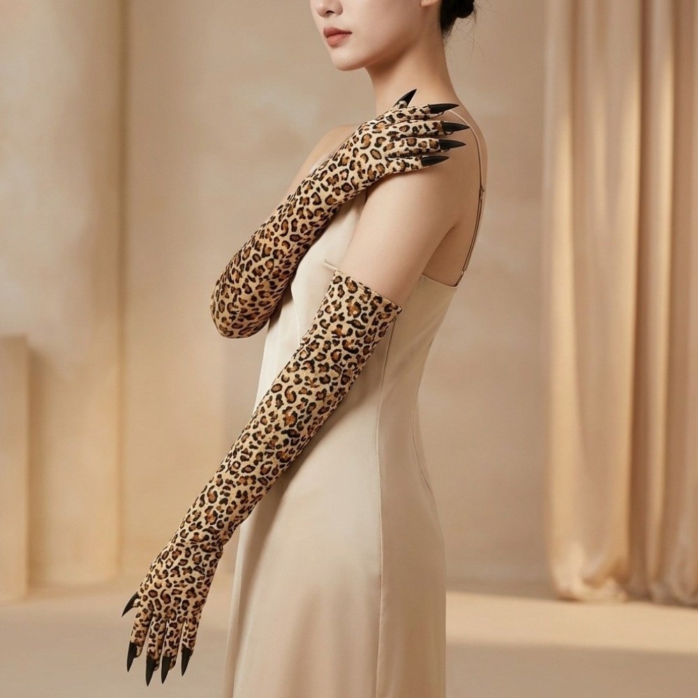 Sarung Tangan Pola Macan Tutul - Cosplay Prop Pattern ulasan dan harga