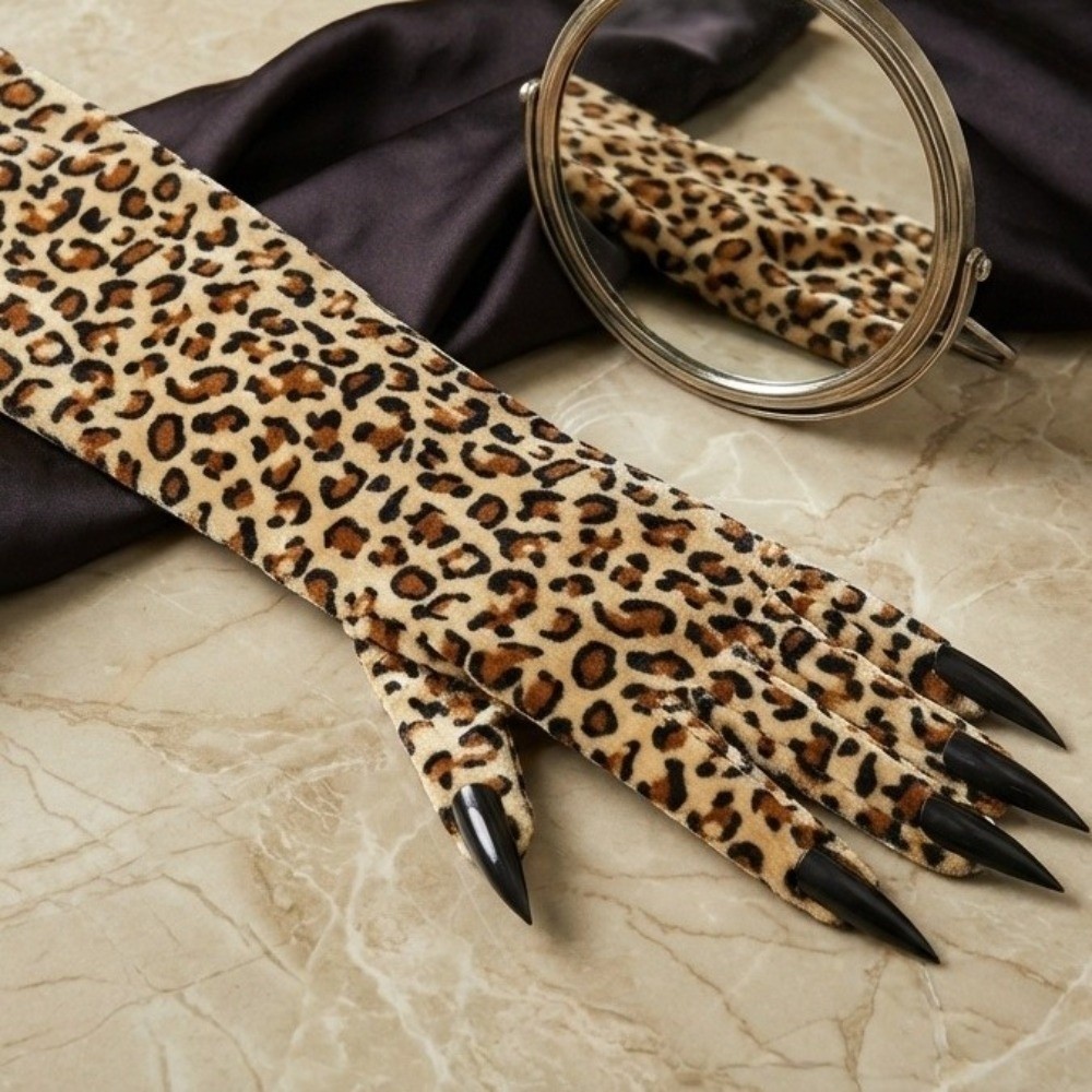 Sarung Tangan Pola Macan Tutul - Cosplay Prop Pattern ulasan dan harga