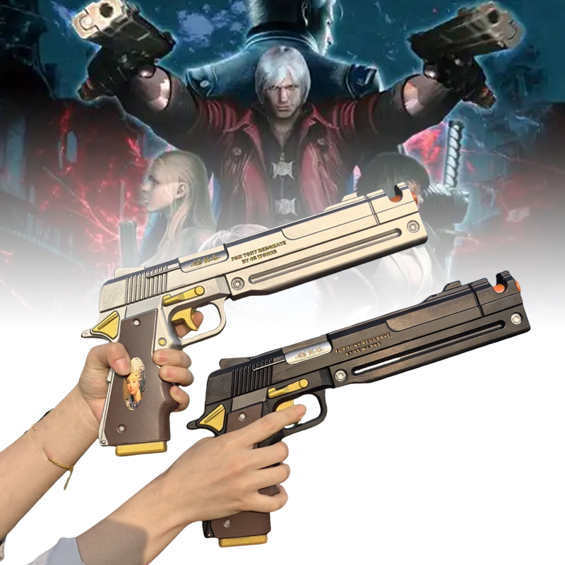 PU Dante Pistol Pistol Eboni G - Cosplay Prop Pistol ulasan dan harga