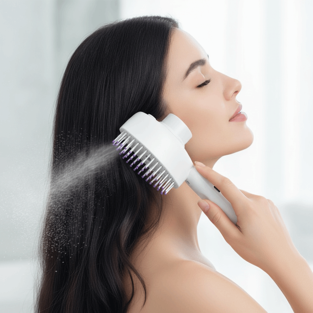 Sisir Pijat Semprotan Cahaya M - Hair Spray Color ulasan dan harga