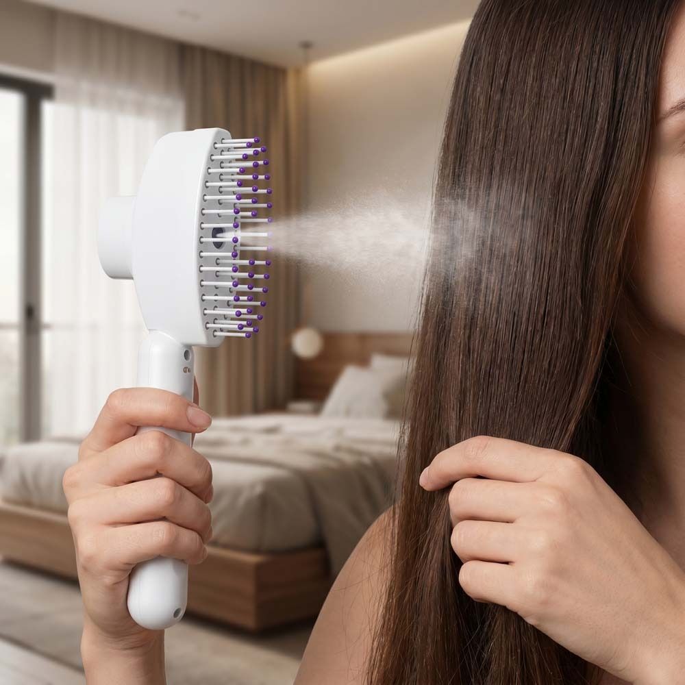 Sisir Pijat Semprotan Cahaya M - Hair Spray Color ulasan dan harga